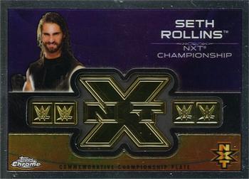 2015 Topps Chrome WWE - Commemorative Championship Plates #NNO Seth Rollins Front