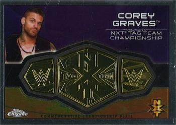 2015 Topps Chrome WWE - Commemorative Championship Plates #NNO Corey Graves Front