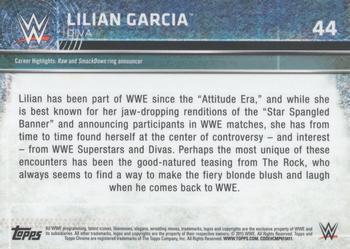 2015 Topps Chrome WWE - Atomic Refractor #44 Lilian Garcia Back