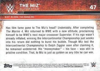 2015 Topps Chrome WWE - Atomic Refractor #47 The Miz Back