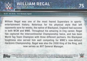 2015 Topps Chrome WWE - Atomic Refractor #75 William Regal Back