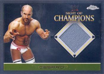 2015 Topps Chrome WWE - Night of Champions Mat Relics #NNO Cesaro Front