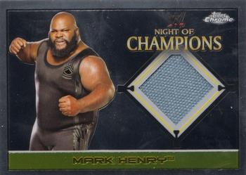 2015 Topps Chrome WWE - Night of Champions Mat Relics #NNO Mark Henry Front