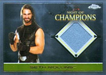 2015 Topps Chrome WWE - Night of Champions Mat Relics #NNO Seth Rollins Front
