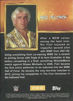 2015 Topps WWE Ringside Relic Dog Tags Inserts #27 Ric Flair Back