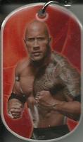 2015 Topps WWE Ringside Relic Dog Tags Inserts - Dog Tags #NNO The Rock Front