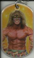 2015 Topps WWE Ringside Relic Dog Tags Inserts - Dog Tags #NNO Ultimate Warrior Front