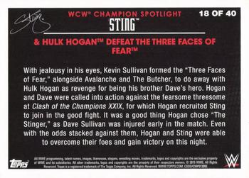 2015 Topps Chrome WWE - Sting Tribute #18 Sting & Hulk Hogan Defeat Three Faces of Fear Back