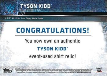 2015 Topps Chrome WWE - Swatch Relics #NNO Tyson Kidd Back