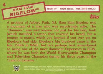 2015 Topps WWE Heritage #4 Bam Bam Bigelow Back