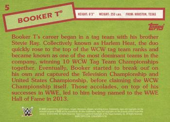 2015 Topps WWE Heritage #5 Booker T Back