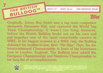 2015 Topps WWE Heritage #7 The British Bulldog Back