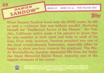 2015 Topps WWE Heritage #69 Damien Sandow Back