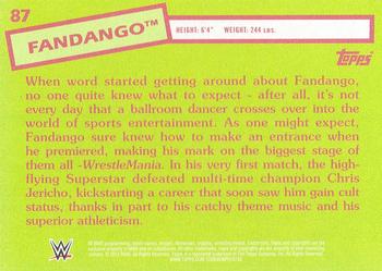 2015 Topps WWE Heritage #87 Fandango Back