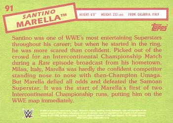 2015 Topps WWE Heritage #91 Santino Marella Back