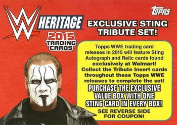 2015 Topps WWE Heritage #NNO $3.00 off Coupon Front