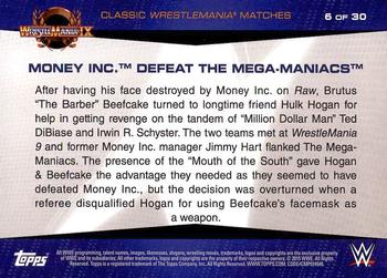 2015 Topps WWE Road to Wrestlemania - Classic WrestleMania Matches #6 Money Inc. Defeat The Mega-Maniacs Back