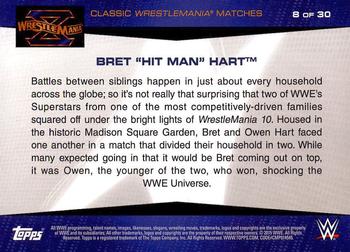 2015 Topps WWE Road to Wrestlemania - Classic WrestleMania Matches #8 Bret 