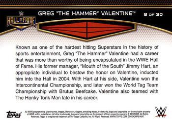 2015 Topps WWE Road to Wrestlemania - Hall of Fame #8 Greg The Hammer Valentine Back