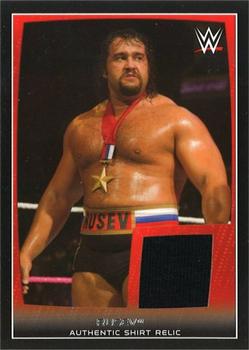 2015 Topps WWE Road to Wrestlemania - Swatch Relics #NNO Rusev Front