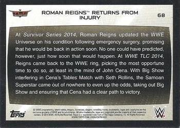 2015 Topps WWE Road to Wrestlemania - Bronze #68 Roman Reigns Back