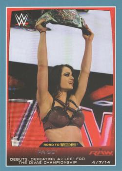 2015 Topps WWE Road to Wrestlemania - Blue #1 Paige Front