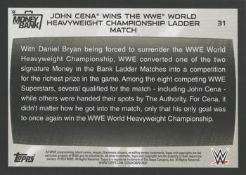 2015 Topps WWE Road to Wrestlemania - Blue #31 John Cena Back