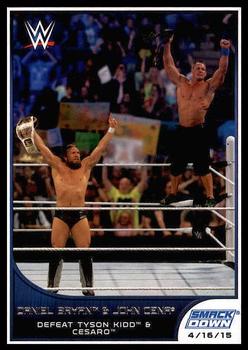 2016 Topps WWE Road to Wrestlemania #20 Daniel Bryan / John Cena Front