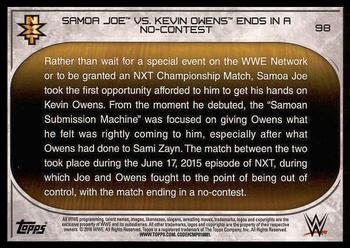 2016 Topps WWE Road to Wrestlemania #98 Samoa Joe Back