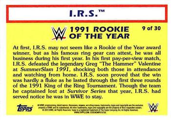 2015 Topps WWE Heritage - Rookie of the Year #9 I.R.S. Back