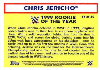 2015 Topps WWE Heritage - Rookie of the Year #17 Chris Jericho Back