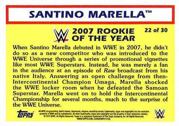 2015 Topps WWE Heritage - Rookie of the Year #22 Santino Marella Back