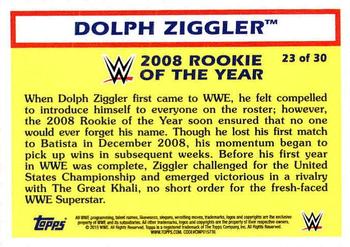 2015 Topps WWE Heritage - Rookie of the Year #23 Dolph Ziggler Back