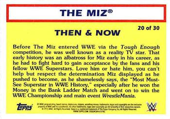 2015 Topps WWE Heritage - Then & Now #20 The Miz Back