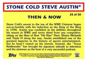 2015 Topps WWE Heritage - Then & Now #25 Stone Cold Steve Austin Back