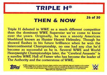 2015 Topps WWE Heritage - Then & Now #26 Triple H Back
