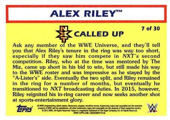 2015 Topps WWE Heritage - NXT Called Up #7 Alex Riley Back