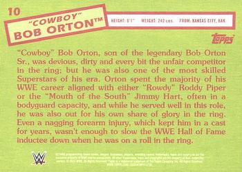 2015 Topps WWE Heritage - Black Border #10 Bob Orton Back