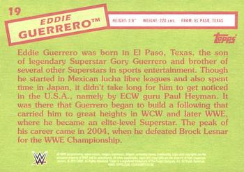 2015 Topps WWE Heritage - Black Border #19 Eddie Guerrero Back