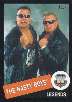 2015 Topps WWE Heritage - Black Border #35 The Nasty Boys Front
