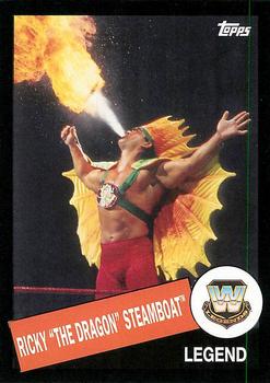 2015 Topps WWE Heritage - Black Border #38 Ricky The Dragon Steamboat Front