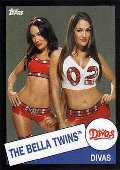 2015 Topps WWE Heritage - Black Border #55 The Bella Twins Front