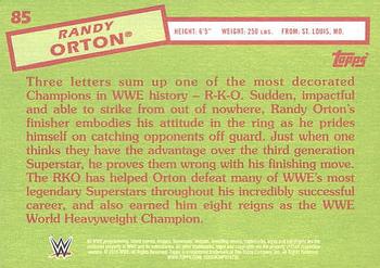 2015 Topps WWE Heritage - Black Border #85 Randy Orton Back