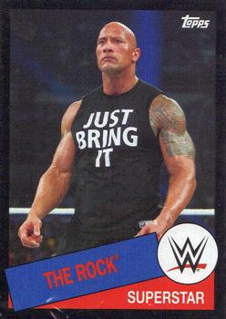 2015 Topps WWE Heritage - Black Border #86 The Rock Front