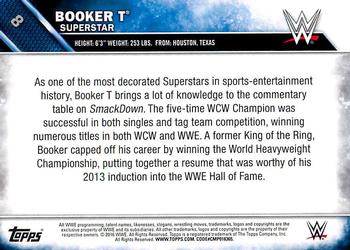 2016 Topps WWE #8 Booker T Back