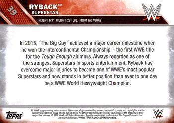 2016 Topps WWE #39 Ryback Back