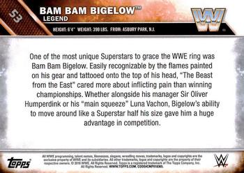 2016 Topps WWE #53 Bam Bam Bigelow Back
