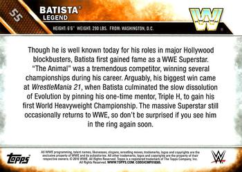 2016 Topps WWE #55 Batista Back