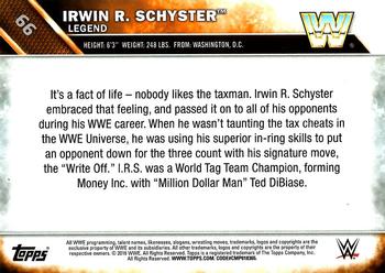 2016 Topps WWE #66 Irwin R. Schyster Back