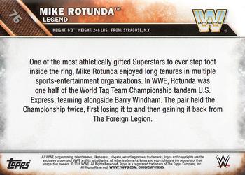 2016 Topps WWE #76 Mike Rotunda Back